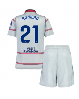 Billige Fotballdrakt Atletico Madrid Cristian Romero #21 Replika Tredjedraktsett Barn 2026-27 Kortermet (med bukser)